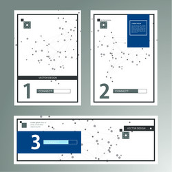 modern abstract icon with connect lines design vector image