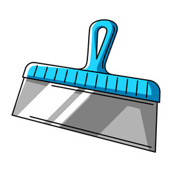 Putty spatula repair working tool vector