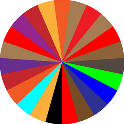 segmented circle pie graph chart infographics vector image