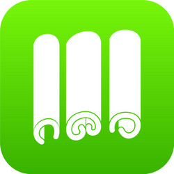 Cinnamon icon digital green vector