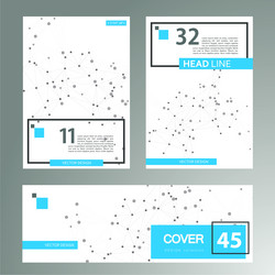 modern abstract icon with connect lines design vector image