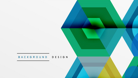 abstract geometric pattern hexagons overlap vector image
