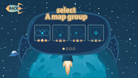 complete set of level button game ui pop-up icon vector image