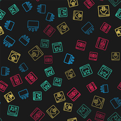 set line browser window ui or ux design cloud vector image