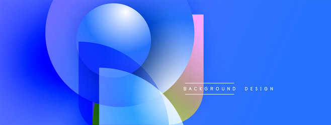 abstract blue design features overlapping circles vector image