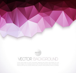 Abstract geometric background with triangle vector