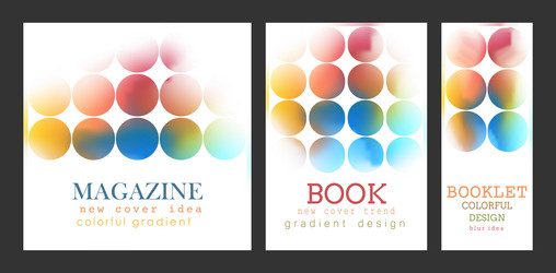 cover is with a gradient colorful blur the idea vector image