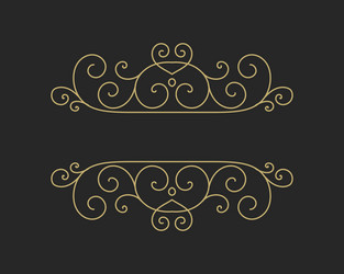 hand drawn decorative border in retro style vector image