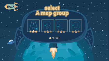 complete set of level button game ui pop-up icon vector image