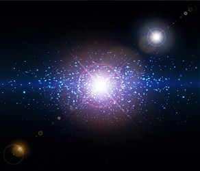 Cosmic Nebula Background vector image