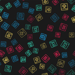 set line server data web hosting software vector image