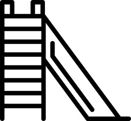 slide linear style icon design vector image