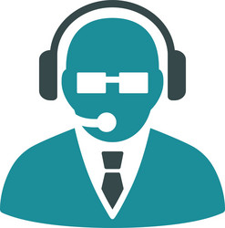 support manager icon vector image