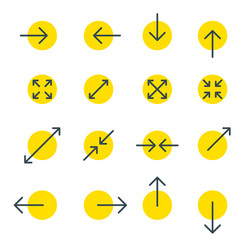 Touch Screen Gestures Icons - Arrow Collection vector image