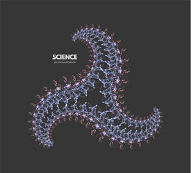 3d connection structure futuristic technology vector image