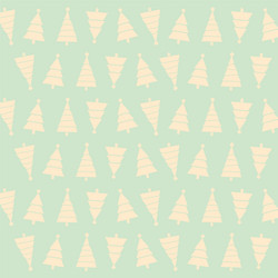 seamless pattern with christmas trees and snows vector image