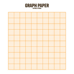sheet of graph paper with grid millimeter vector image
