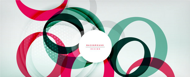 trendy simple circle abstract background dynamic vector