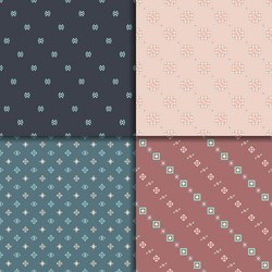 Ethnic seamless pattern set vector