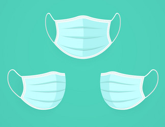 Protective respiratory medical face mask against vector