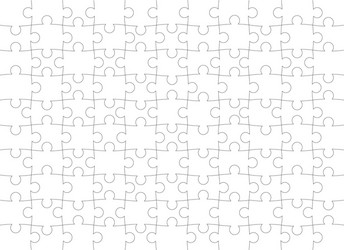 Puzzle pattern texture isolated on a white vector