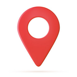 3d realistic location map pin gps pointer markers vector image