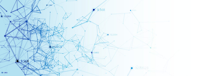 abstract polygonal background with connecting vector image