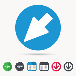 cursor icon computer position marker sign vector image