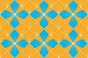 Seamless abstract fan pattern background vector