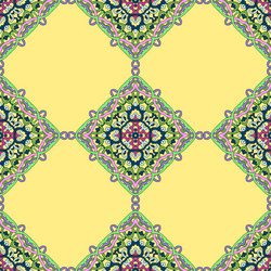 seamless pattern from abstract elements vector image