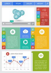 UI Elements & Web Graphics vector image