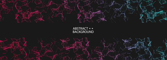 abstract polygonal background with connecting vector