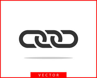 chain link icon chainlet element flat design vector image