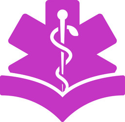 Medical knowledge icon vector