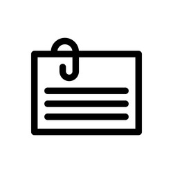 note icon thin linear style design isolated vector image