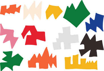 polygonal angular geometric shape irregular vector image