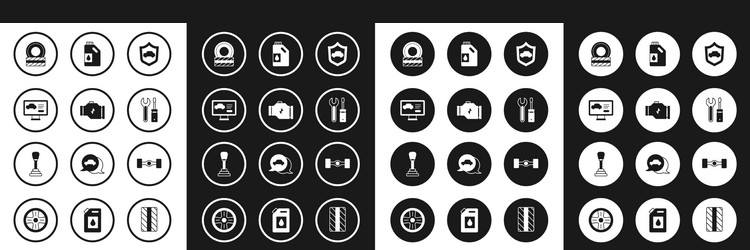 set car with shield check engine diagnostics vector image