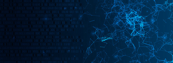 abstract polygonal background with connecting vector image