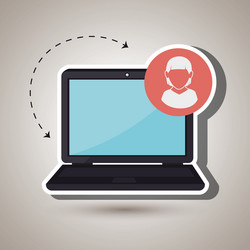 computer technology design vector image