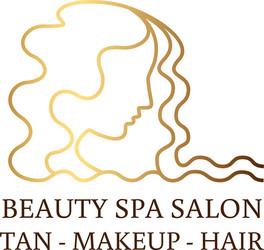 logo for beauty salon spa shop vector