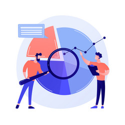 statistical analysis concept metaphor vector image