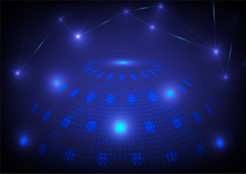World high tech abstract background Royalty Free Vector