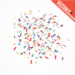 abstract background with many falling tiny vector image