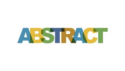abstract phrase overlap color no transparency vector image
