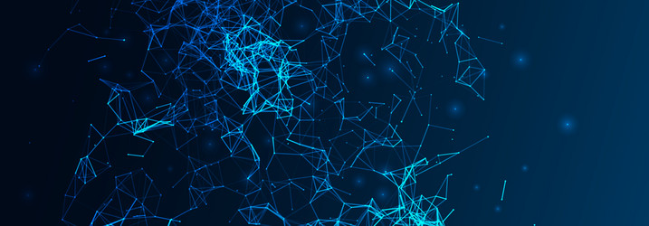 abstract polygonal background with connecting vector image