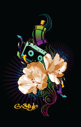Dynamic Graffiti Splash vector image
