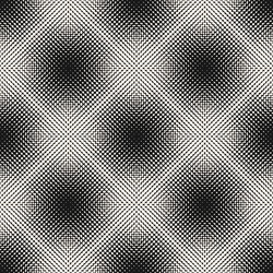 halftone pattern gradually transition circles vector image