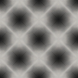 halftone pattern gradually transition circles vector