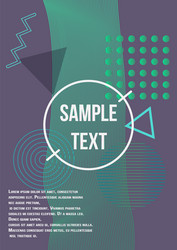 minimum geometric coverage vector image