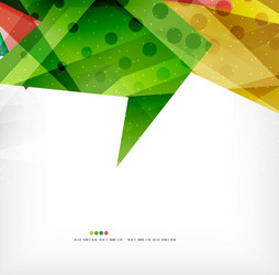 modern 3d abstract shapes on white layout vector image